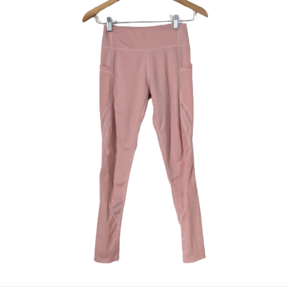 🌟 SHEIN Mesh Workout Athletic Blush Pink Leggings Size Small